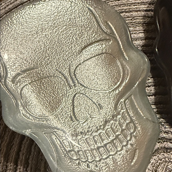 2/$25 Set of 4 Skull glass trinket trays made in Turkey 🆕 - Picture 4 of 7